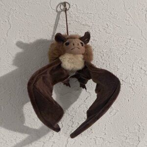 Cute Hanging Bat Plush Stuffed Animal Bendable Wings Texas Souvenir